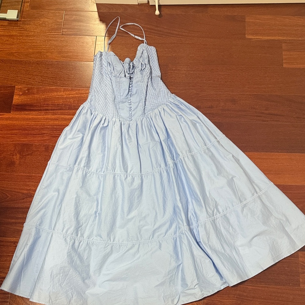 OhPolly Blue Midi Dress